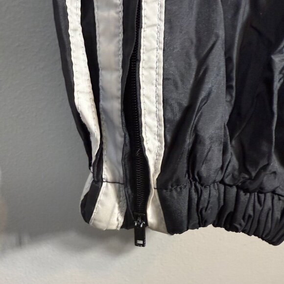 Vintage Tommy Hilfiger 90s Windbreaker Track Pants Men's Large Black Tracksuit - Picture 8 of 12